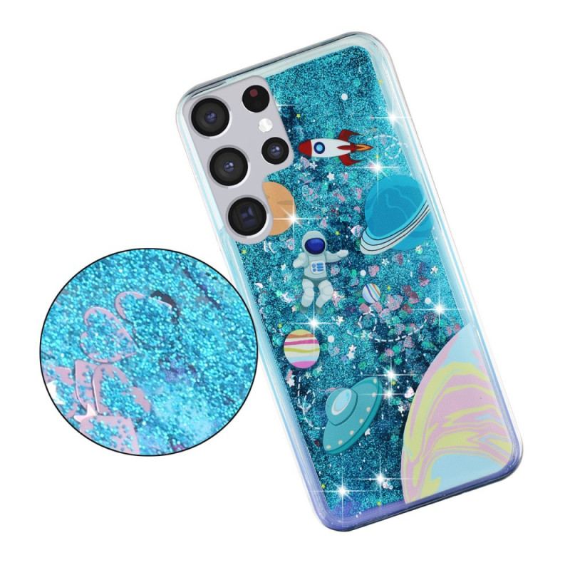 Coque Samsung Galaxy S22 Ultra 5G Espace Paillettes