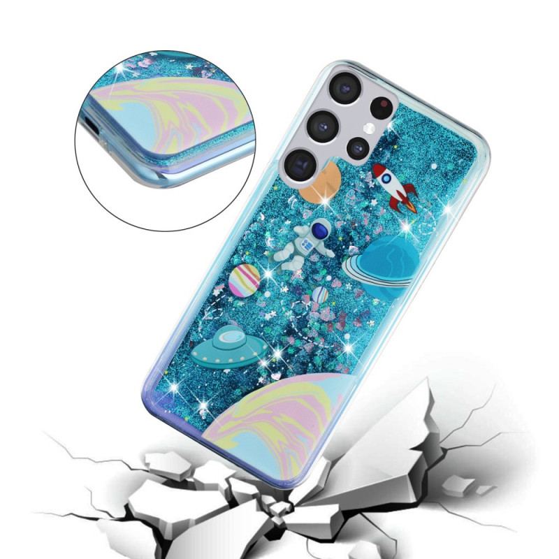 Coque Samsung Galaxy S22 Ultra 5G Espace Paillettes