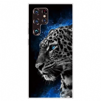 Coque Samsung Galaxy S22 Ultra 5G Face de Tigre