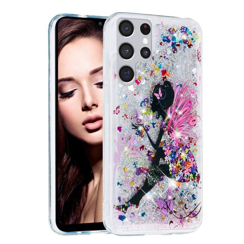 Coque Samsung Galaxy S22 Ultra 5G Fée Paillettes