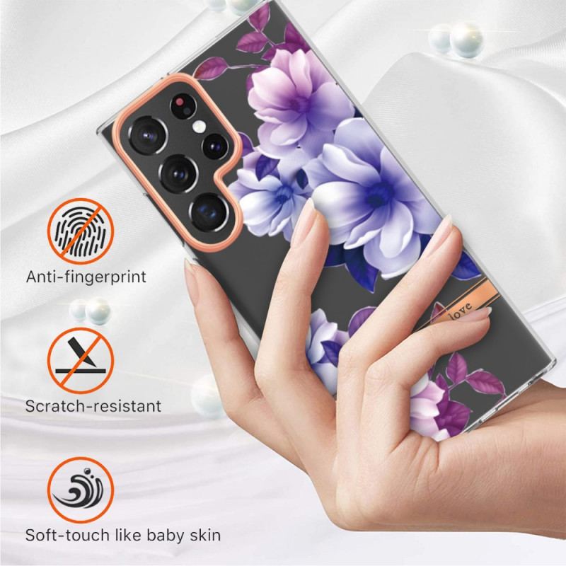 Coque Samsung Galaxy S22 Ultra 5G Fleurs Live The Life You Love