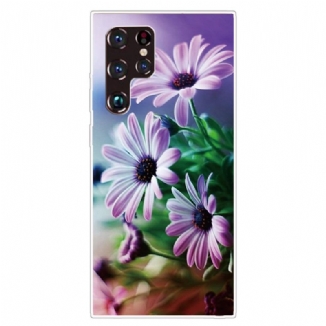 Coque Samsung Galaxy S22 Ultra 5G Fleurs Réalistes