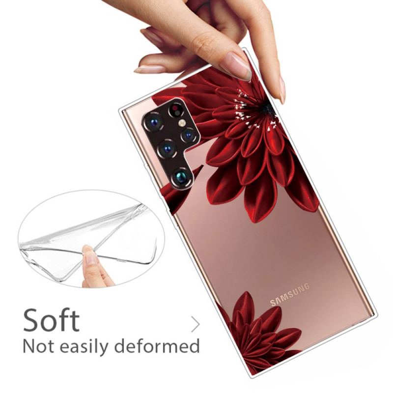 Coque Samsung Galaxy S22 Ultra 5G Fleurs Sauvages