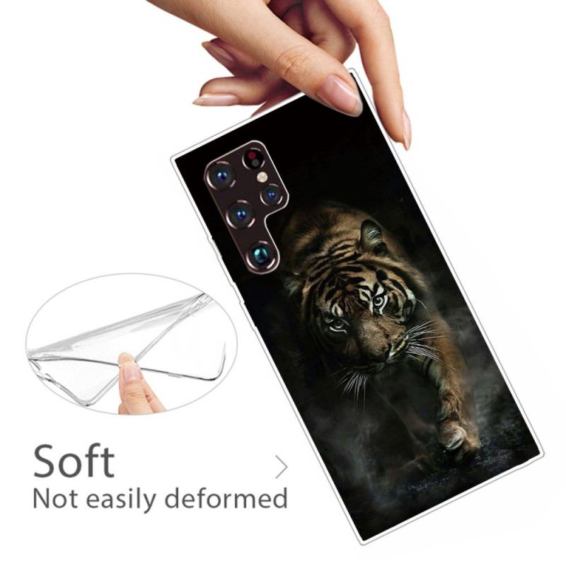 Coque Samsung Galaxy S22 Ultra 5G Flexible Tigre