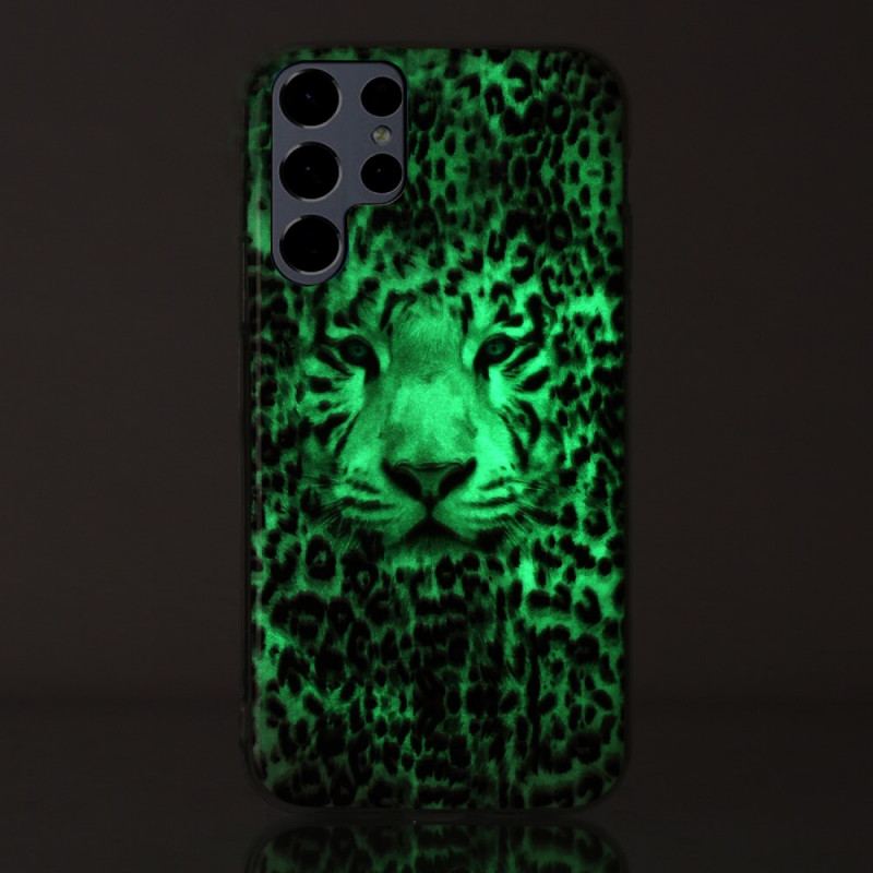 Coque Samsung Galaxy S22 Ultra 5G Leopard Fluorescente