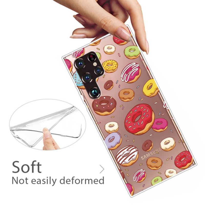 Coque Samsung Galaxy S22 Ultra 5G love Donuts