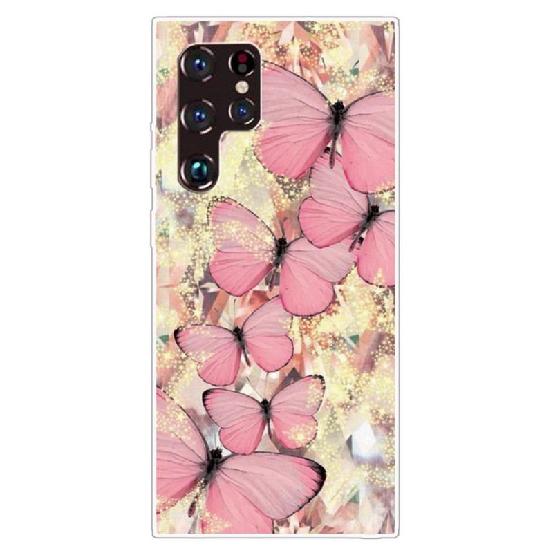 Coque Samsung Galaxy S22 Ultra 5G Papillons Papillons