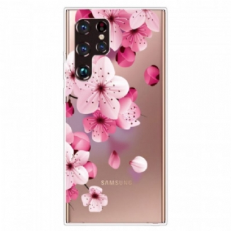 Coque Samsung Galaxy S22 Ultra 5G Petites Fleurs Roses