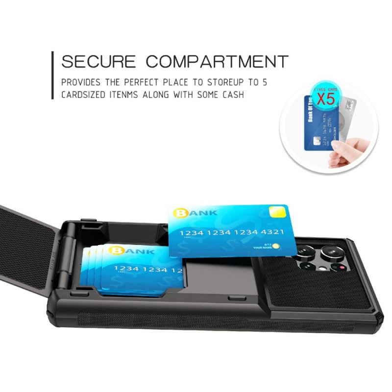 Coque Samsung Galaxy S22 Ultra 5G Porte-Carte Style Flip