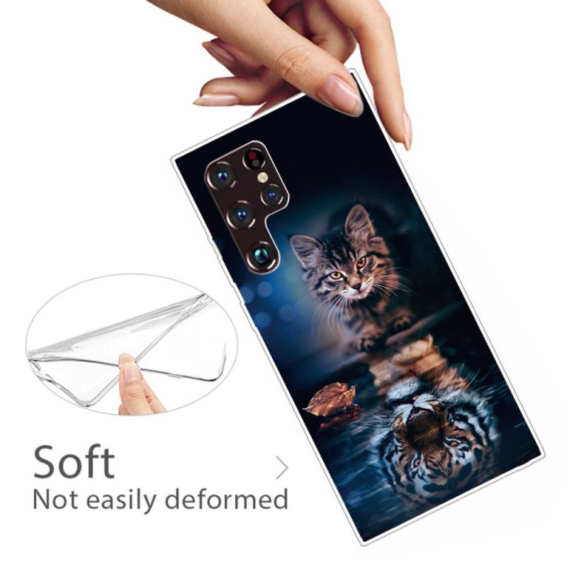 Coque Samsung Galaxy S22 Ultra 5G Réflexion Chat