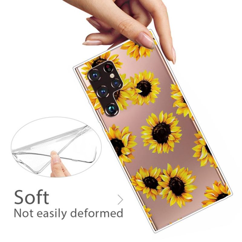 Coque Samsung Galaxy S22 Ultra 5G Tournesols