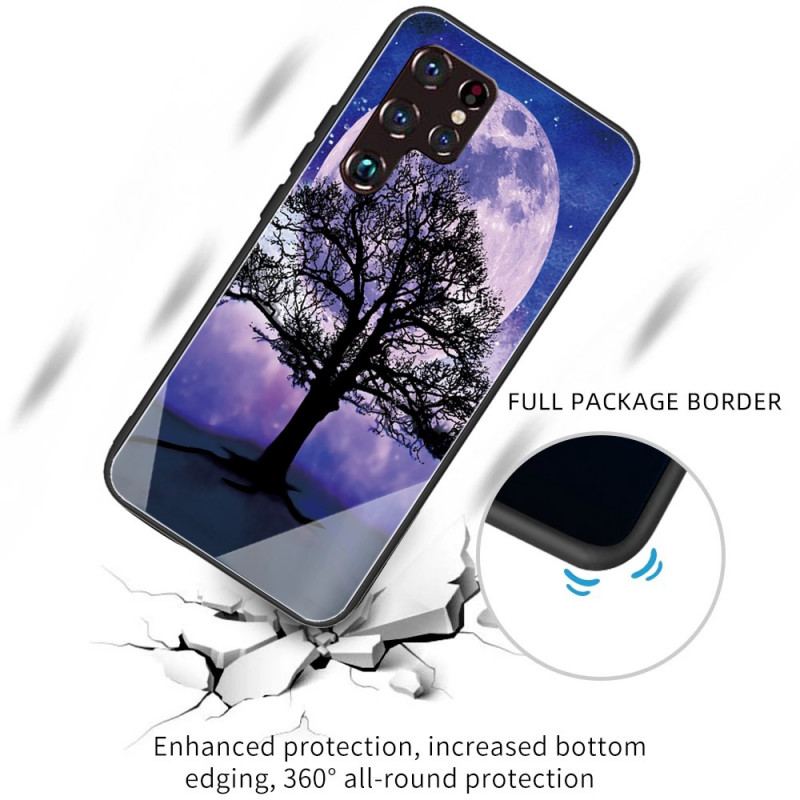 Coque Samsung Galaxy S22 Ultra 5G Verre Trempé Arbre du Monde