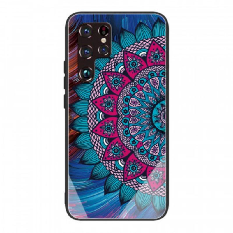 Coque Samsung Galaxy S22 Ultra 5G Verre Trempé Mandala