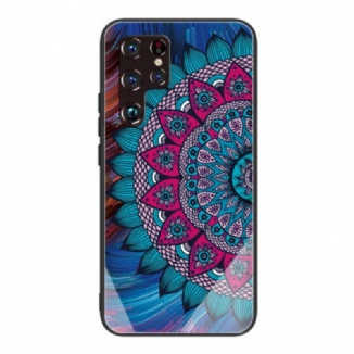 Coque Samsung Galaxy S22 Ultra 5G Verre Trempé Mandala