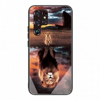 Coque Samsung Galaxy S22 Ultra 5G Verre Trempé Rêve de Lionceau