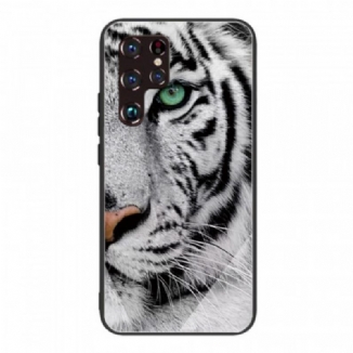 Coque Samsung Galaxy S22 Ultra 5G Verre Trempé Tigre