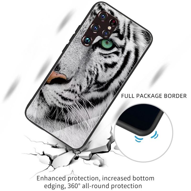 Coque Samsung Galaxy S22 Ultra 5G Verre Trempé Tigre