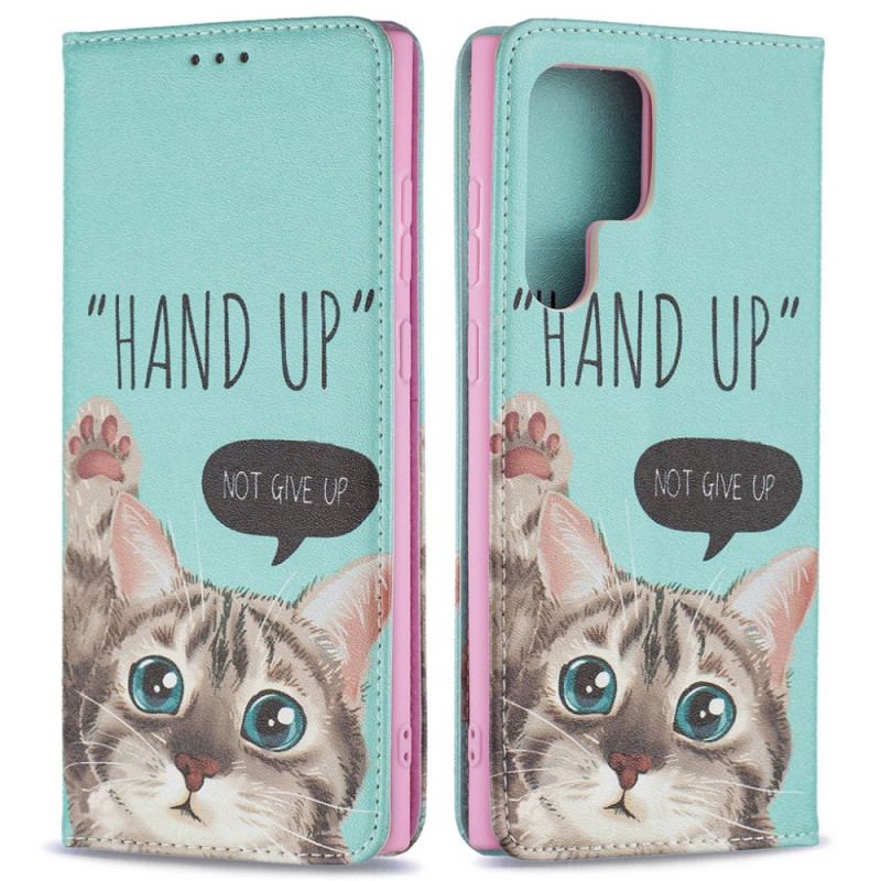 Flip Cover Samsung Galaxy S22 Ultra 5G Hand Up