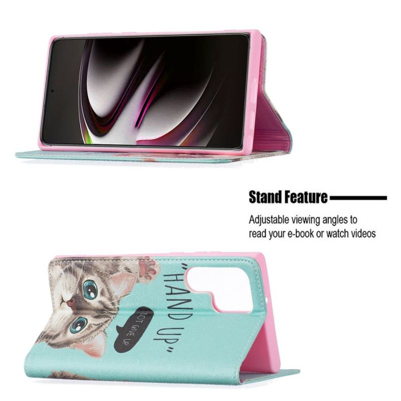 Flip Cover Samsung Galaxy S22 Ultra 5G Hand Up