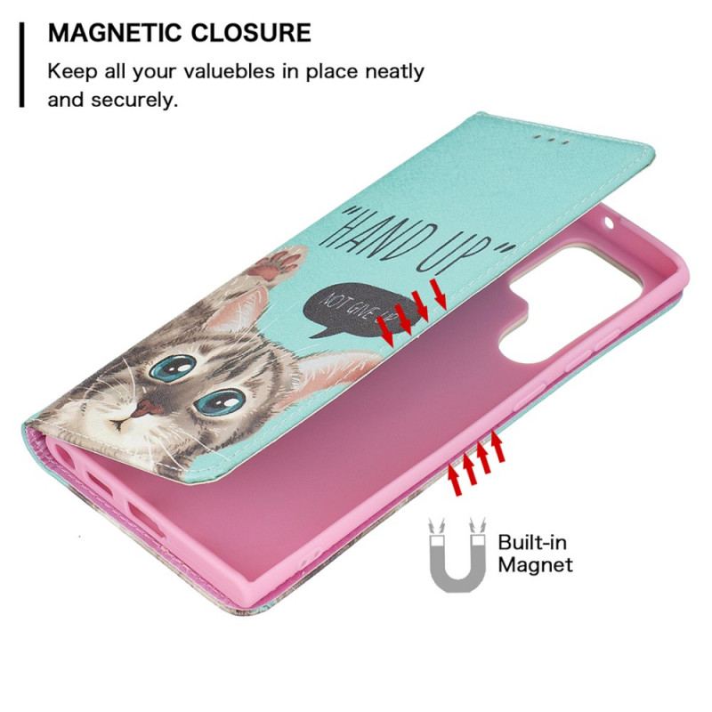 Flip Cover Samsung Galaxy S22 Ultra 5G Hand Up