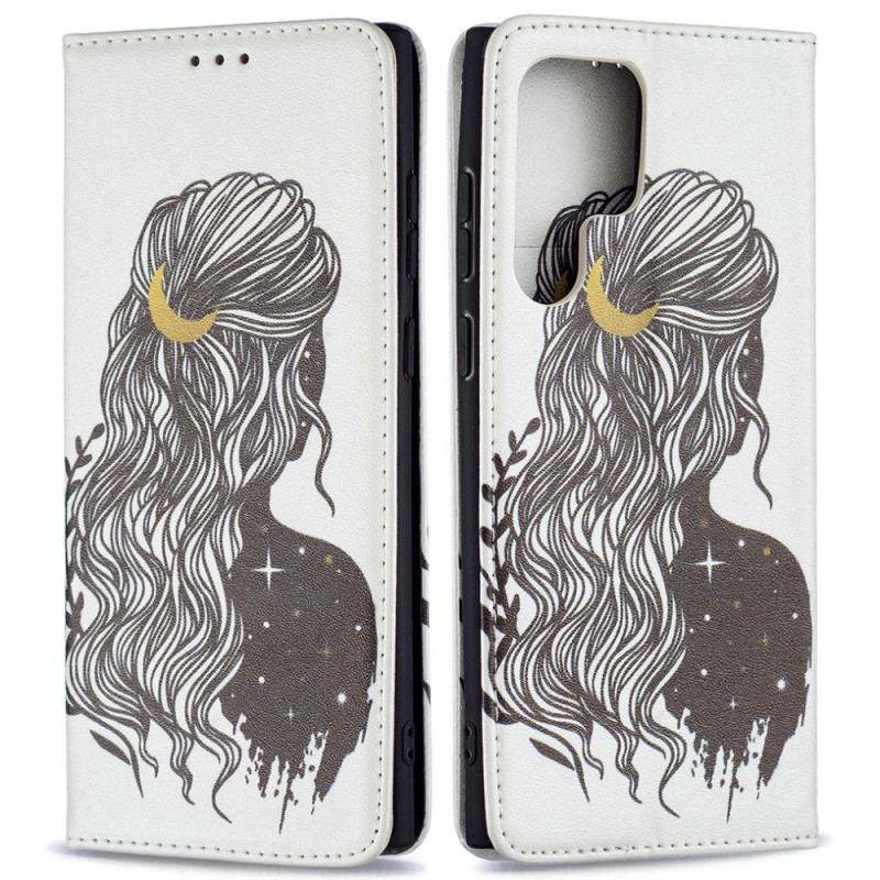 Flip Cover Samsung Galaxy S22 Ultra 5G Jolie Chevelure