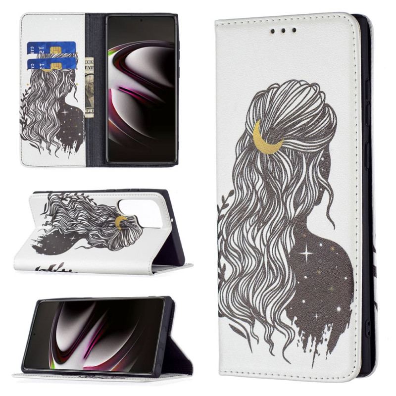 Flip Cover Samsung Galaxy S22 Ultra 5G Jolie Chevelure