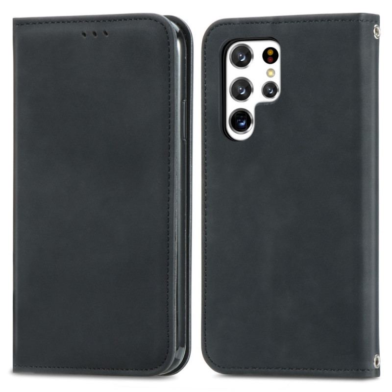 Flip Cover Samsung Galaxy S22 Ultra 5G Skin-Touch Design