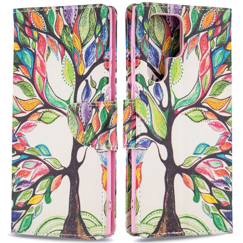 Housse Samsung Galaxy S22 Ultra 5G Arbre Coloré