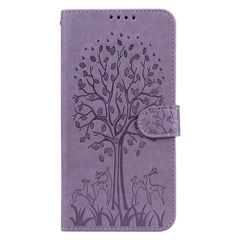 Housse Samsung Galaxy S22 Ultra 5G Arbre et Cerfs