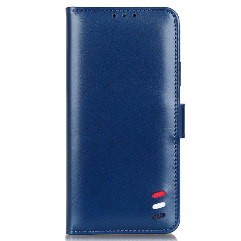 Housse Samsung Galaxy S22 Ultra 5G Effet Cuir Tricolore