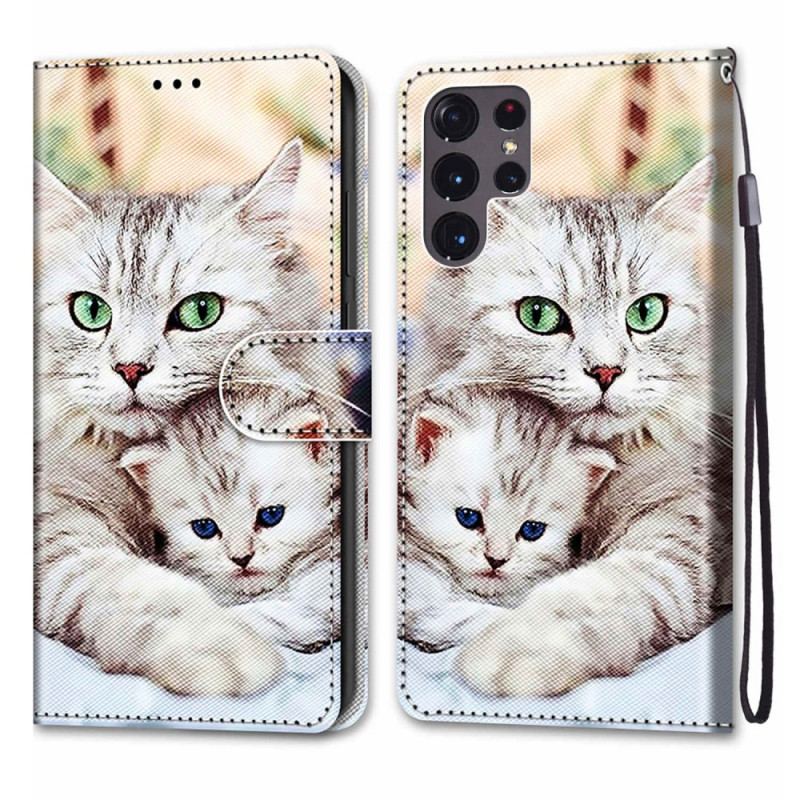 Housse Samsung Galaxy S22 Ultra 5G Famille de Chats