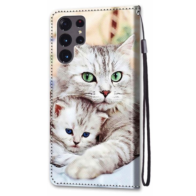 Housse Samsung Galaxy S22 Ultra 5G Famille de Chats