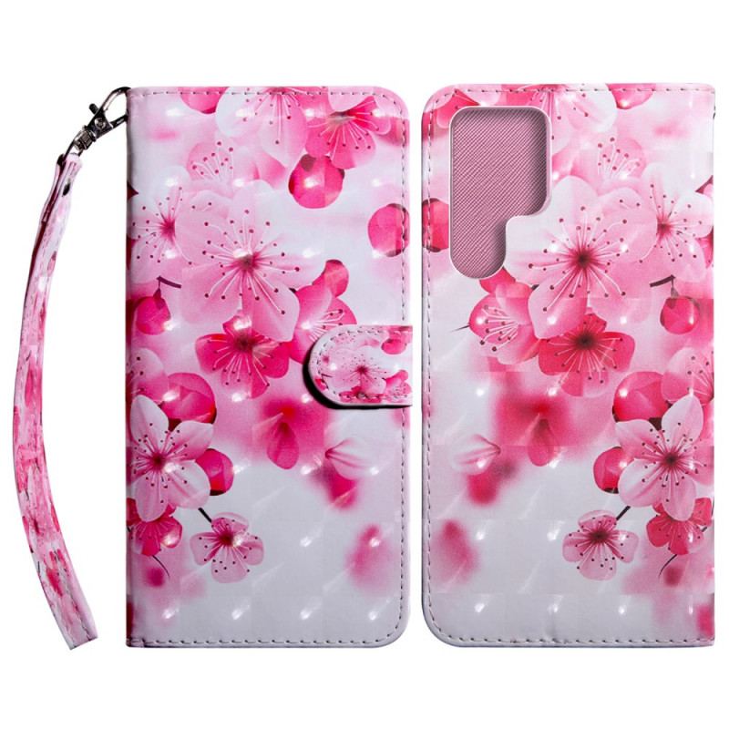 Housse Samsung Galaxy S22 Ultra 5G Fleurs Roses