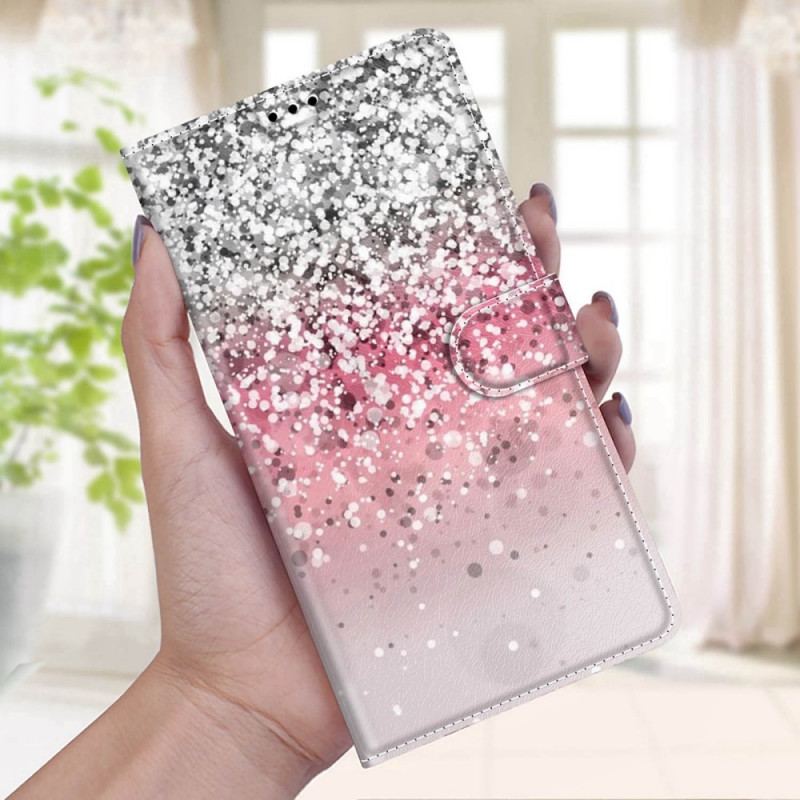 Housse Samsung Galaxy S22 Ultra 5G Paillettes avec Lanière