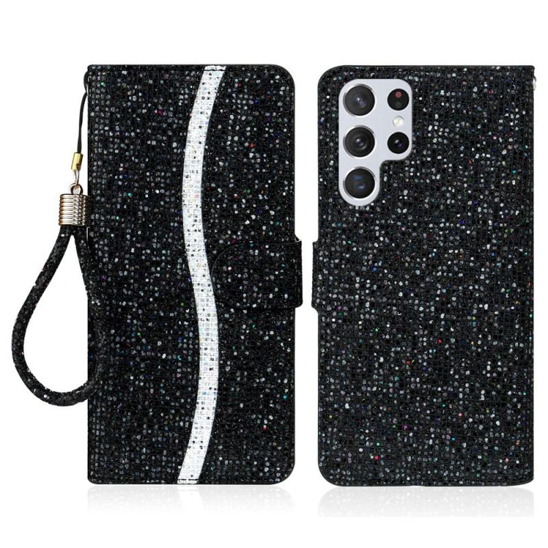 Housse Samsung Galaxy S22 Ultra 5G Paillettes S Design