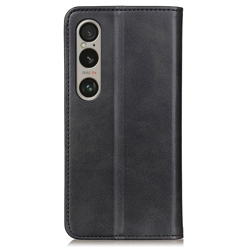 Flip Cover Sony Xperia 1 VI Cuir Fendu