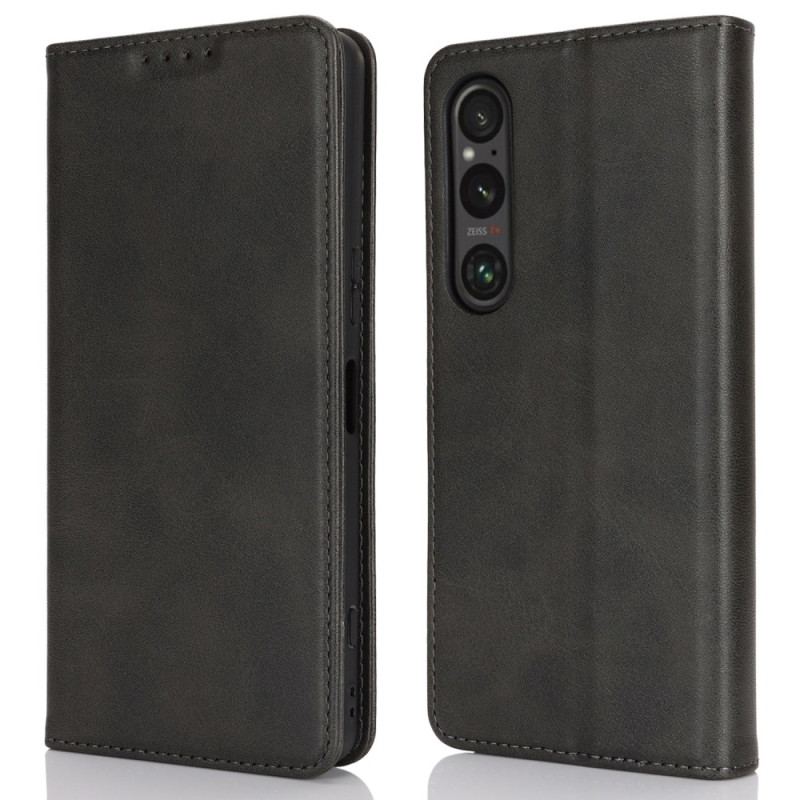 Flip Cover Sony Xperia 1 VI Cuir Fendu