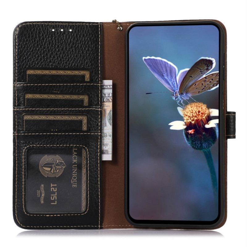 Housse Sony Xperia 1 VI Cuir Véritable Technologie Blocage RFID