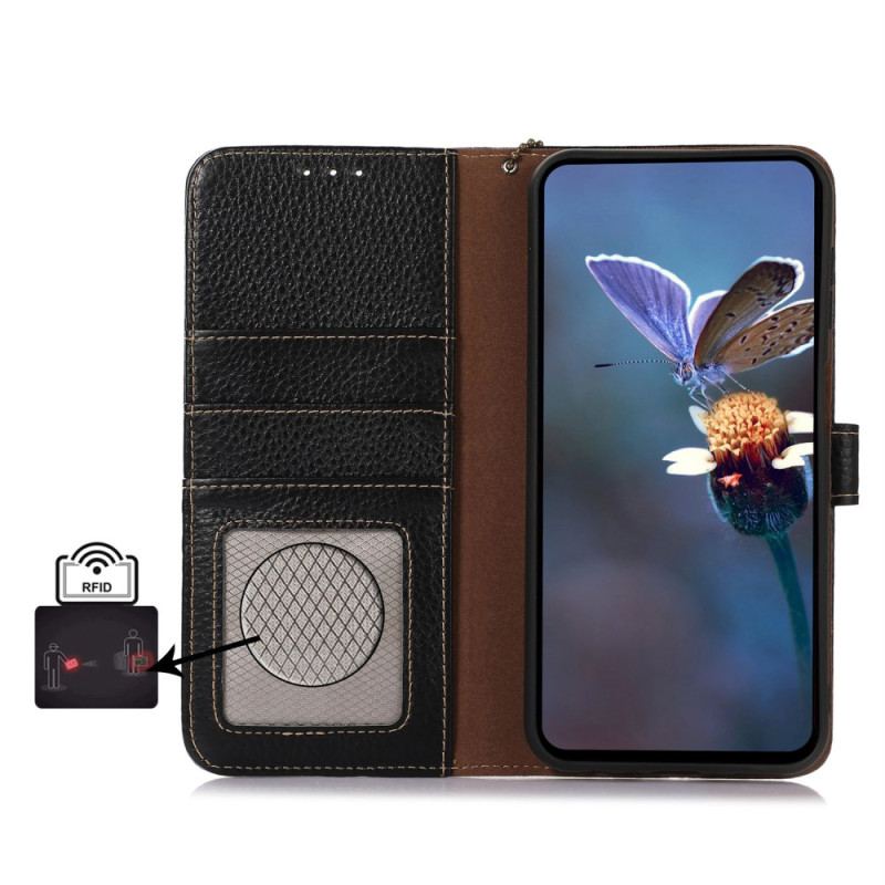 Housse Sony Xperia 1 VI Cuir Véritable Technologie Blocage RFID