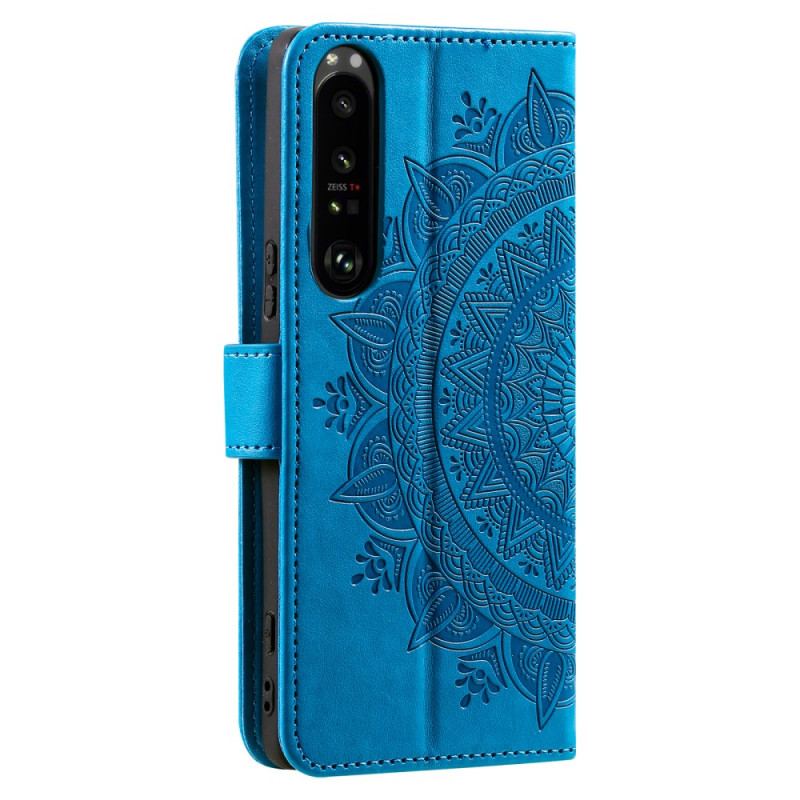 Housse Sony Xperia 1 VI Mandala Soleil à Lanière