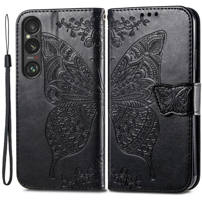 Housse Sony Xperia 1 VI Papillon Baroque