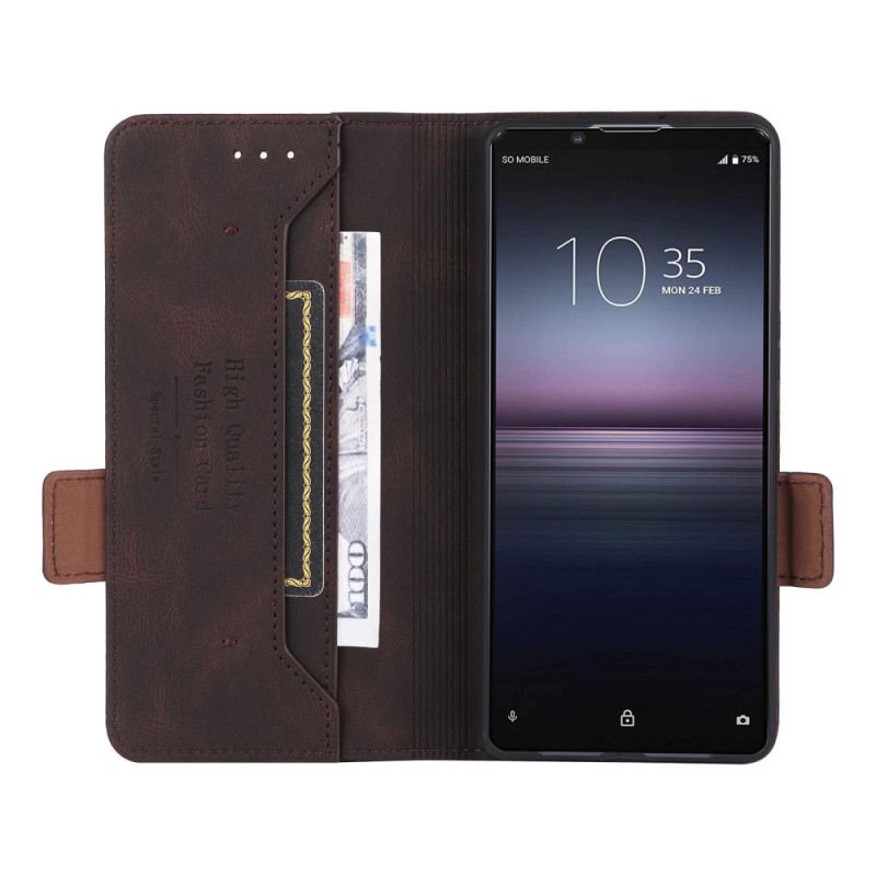 Housse Sony Xperia 1 VI Style Cuir Rétro