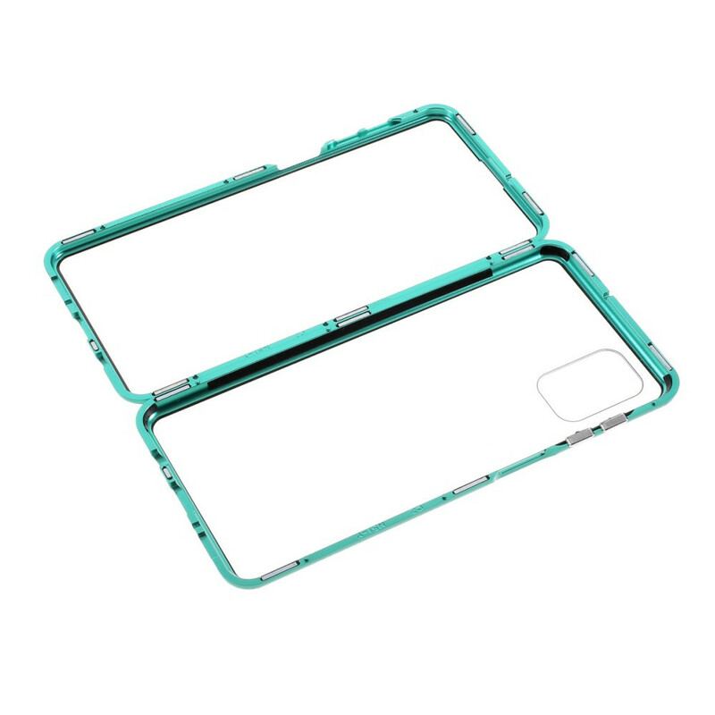 Coque Samsung Galaxy M51 Rebords Métal et Verre Trempé