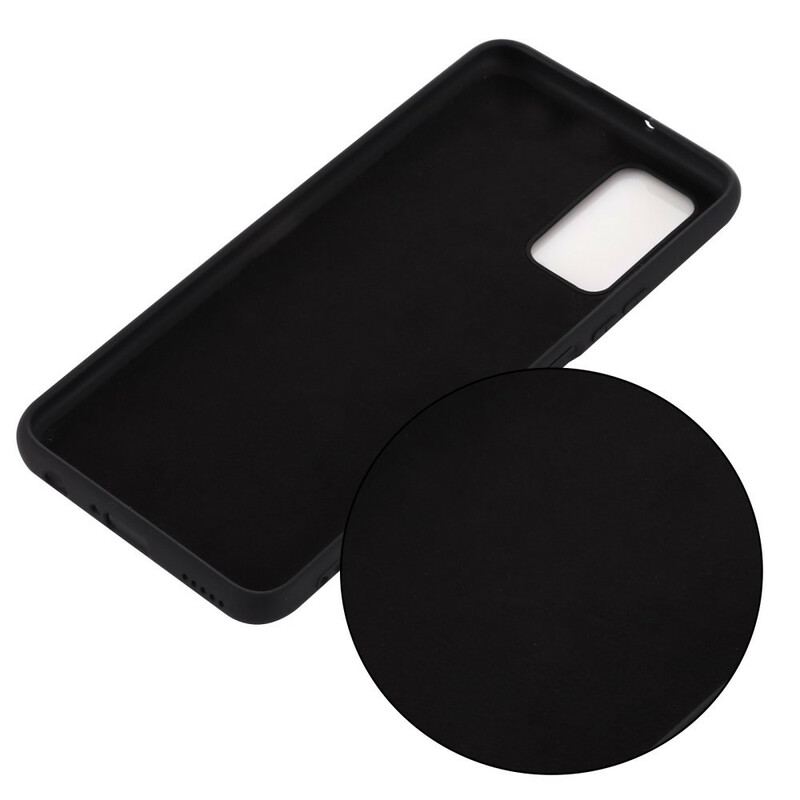 Coque Samsung Galaxy M51 Silicone Liquide avec Lanière