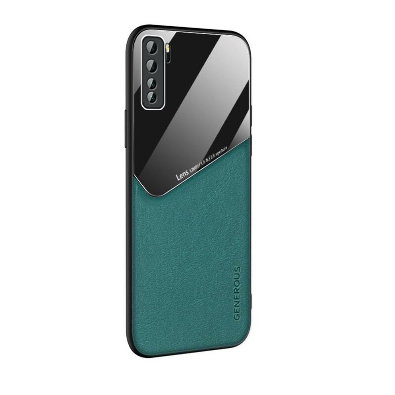 Coque Huawei P40 Effet Cuir Magnétique