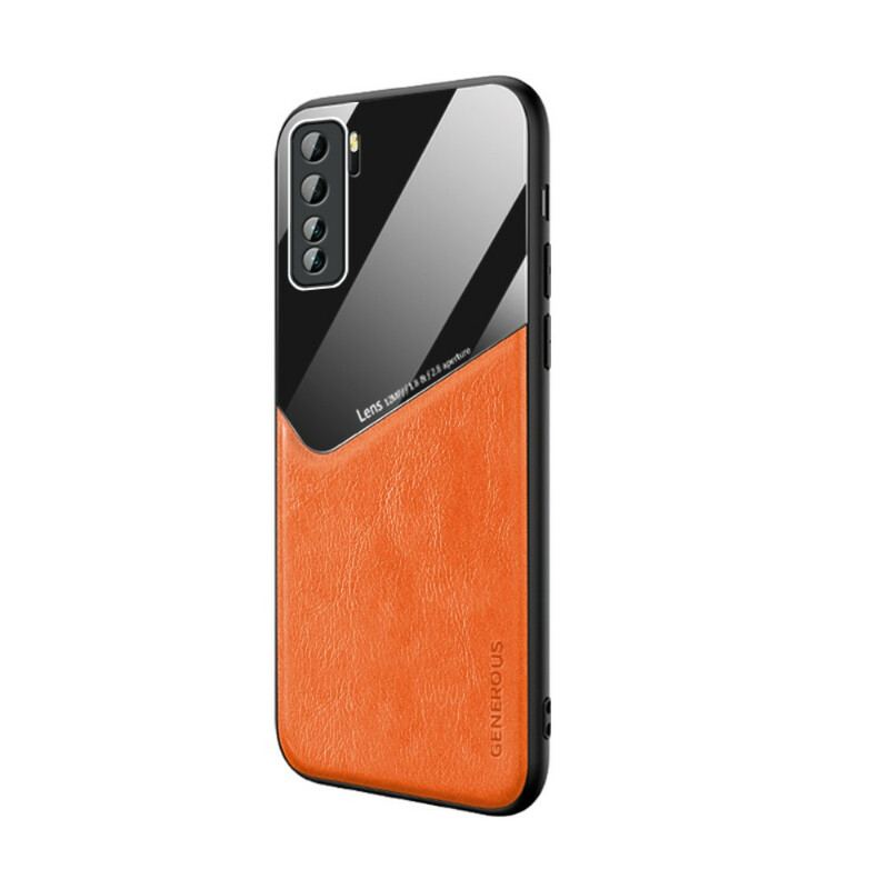 Coque Huawei P40 Effet Cuir Magnétique