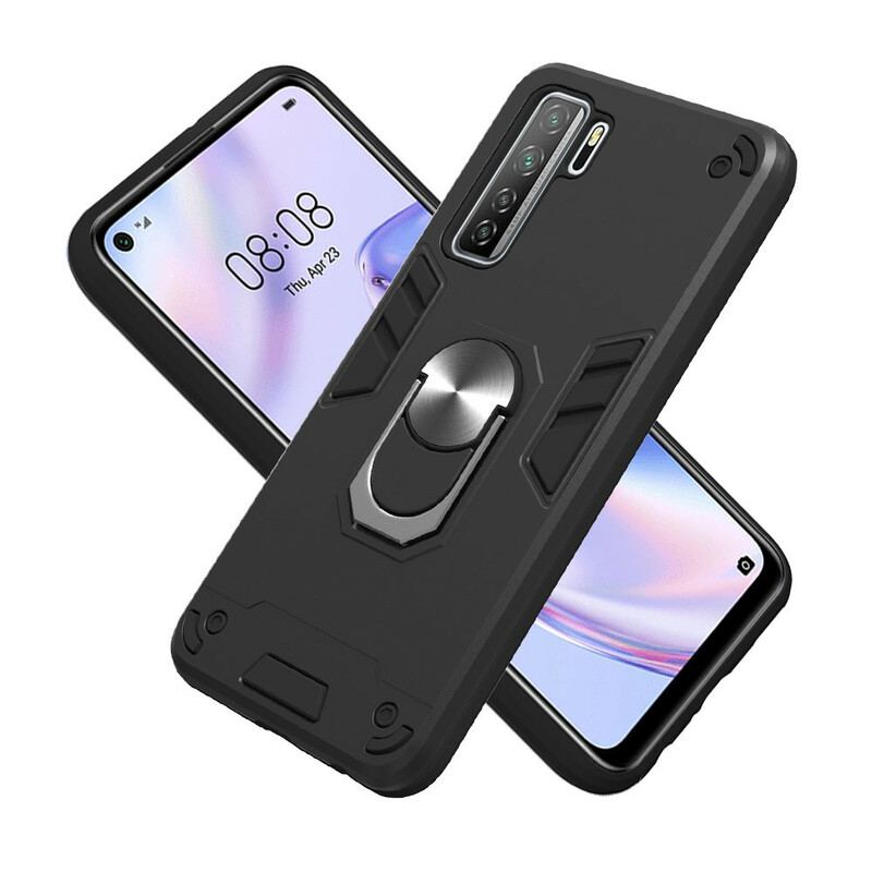 Coque Huawei P40 Lite 5G Détachable Anneau-Support