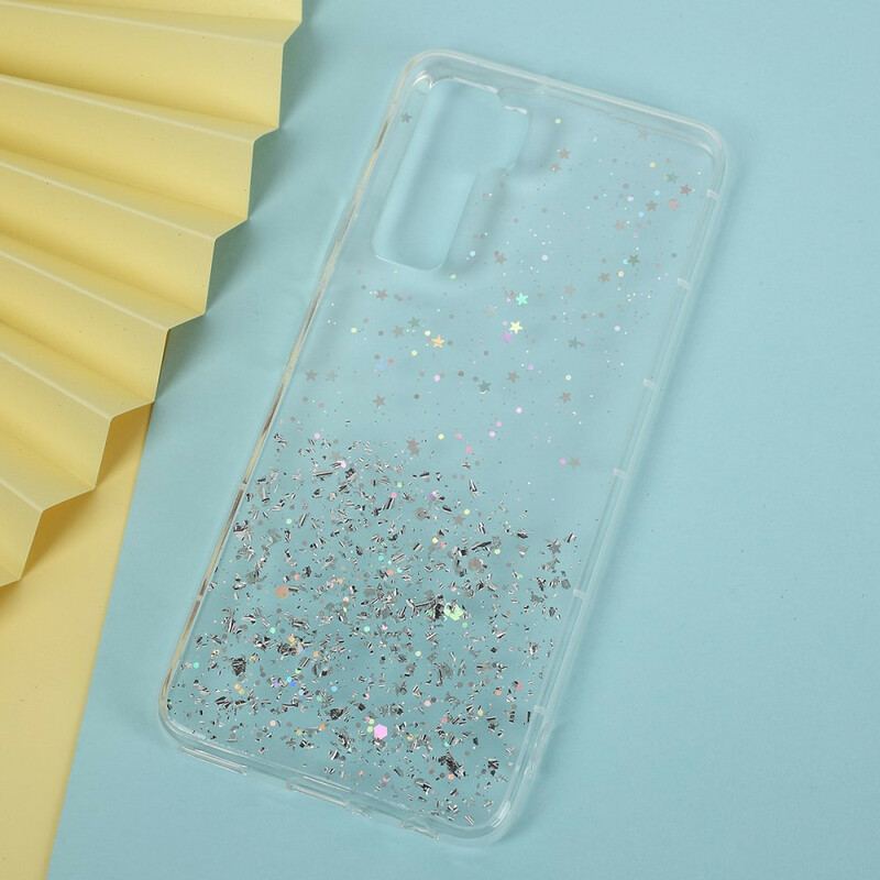 Coque Huawei P40 Lite 5G Poudre Paillettes