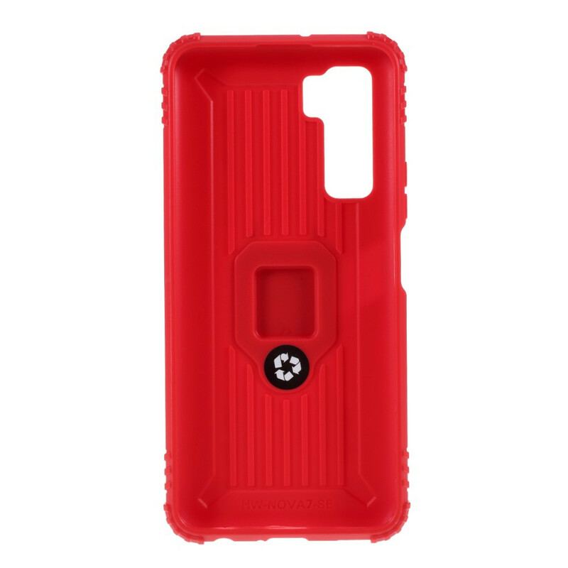 Coque Huawei P40 Lite 5G Ring et Fibre Carbone