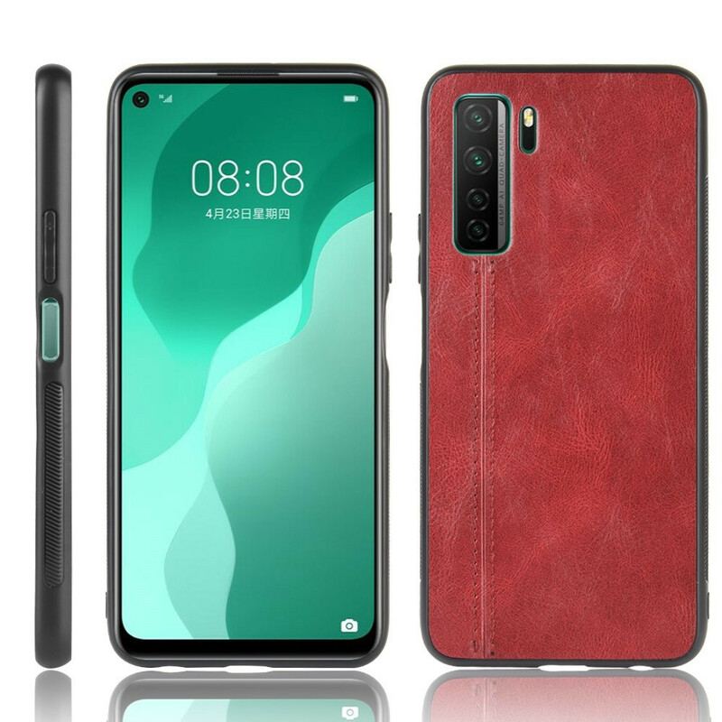 Coque Huawei P40 Lite 5G Style Cuir Coutures